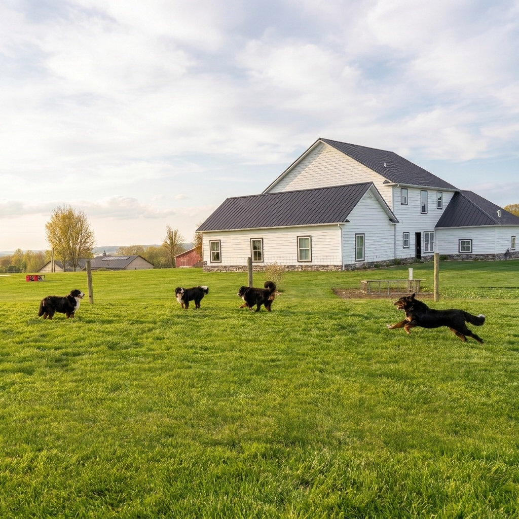 Breeder working with puppies within the Florida Fur Babies structured framework