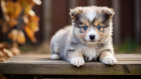 Sweet Mini Pomskydoodle Mix Pup