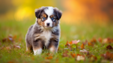 Cute Aussiechon Pup